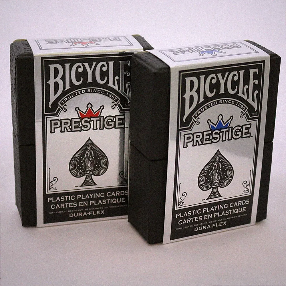 1 Deck Dura-Flex BLUE Bicycle Prestige Poker Playing Cards 100% Plastic RI