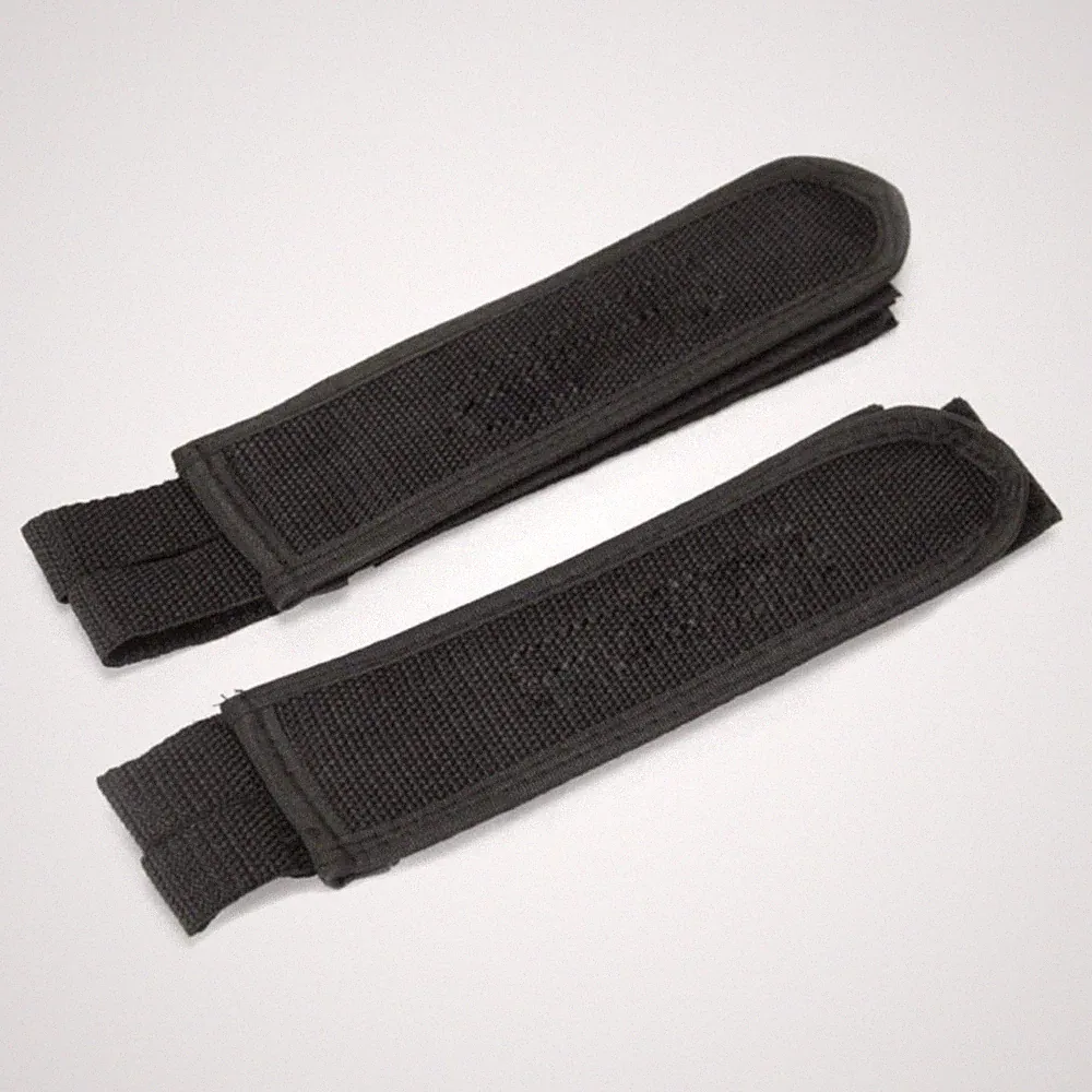 1 Pair Fixed Gear Fixie BMX Bike Bicycle Double Pedal Toe Straps Black