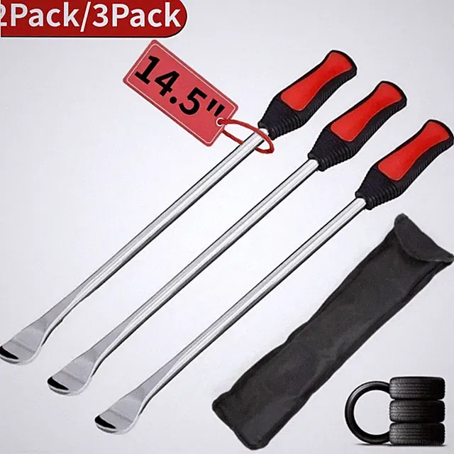 14.5" Steel Tire Spoon Lever Iron Kit Professional Motorcycle Tire Changing Tool