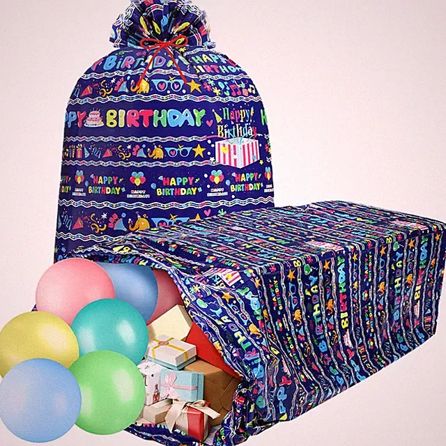 2 Pcs 80 x 60 in Jumbo Bike Gift Bags Extra Large Birthday Gift Bags for Girl...