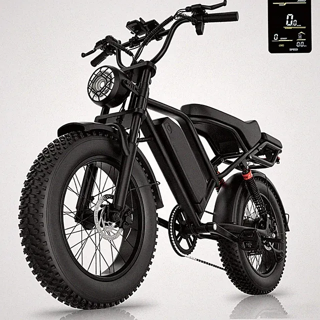 20" FAT TIRE ADULTS ELECTRIC BIKE 1500W 31MPH 48V 18AH MOUNTAIN EBIKE