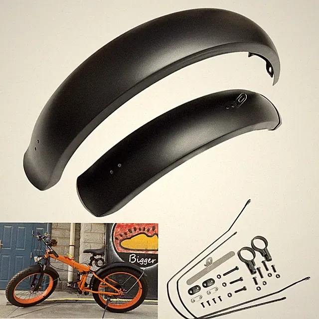 20" Snow Bike Fender 4.0" Wide Easy Install for Electric Fat Tire Bicycles US