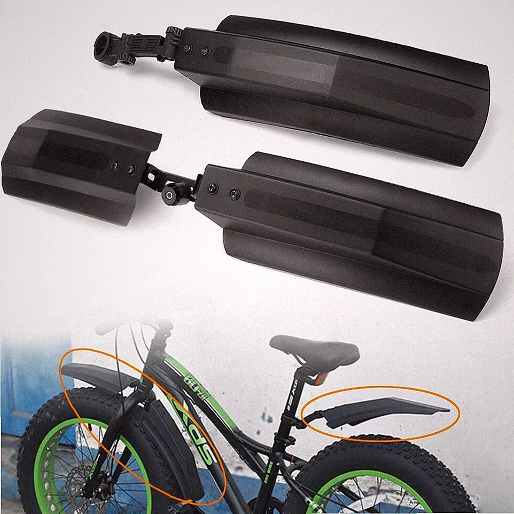 2PCS 20inch/26inch Bike Front Rear Mud Guard Fenders Snow Bicycle for Fat Tire