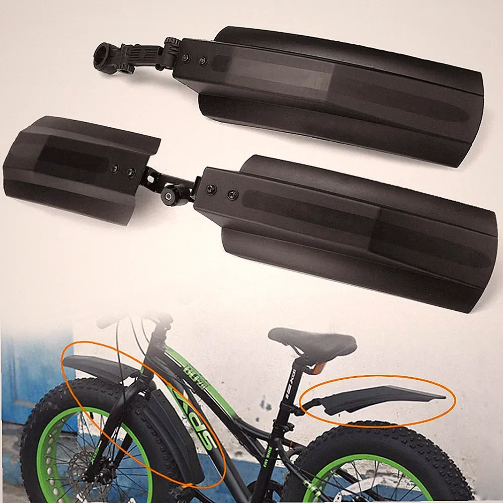 2PCS 20inch/26inch Snow Bicycle Bike Front Rear Mud Guard Fenders for Fat Tire