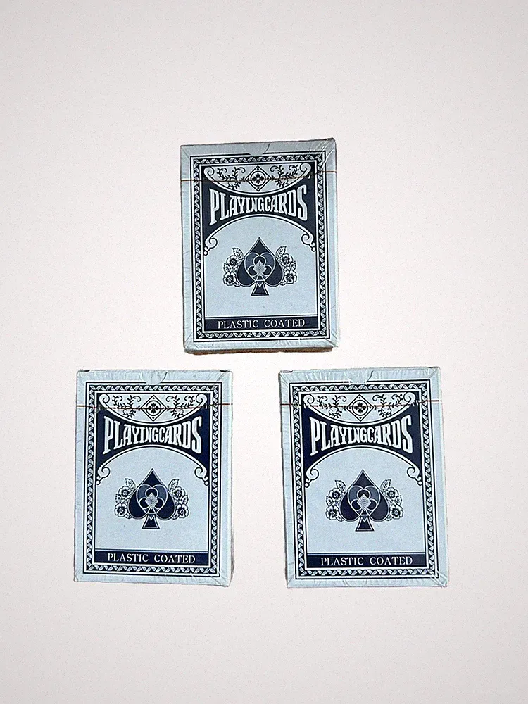 3 PACKS Plastic Coated Playing Cards SEALED POKER BICYCLE FREE SHIPPING