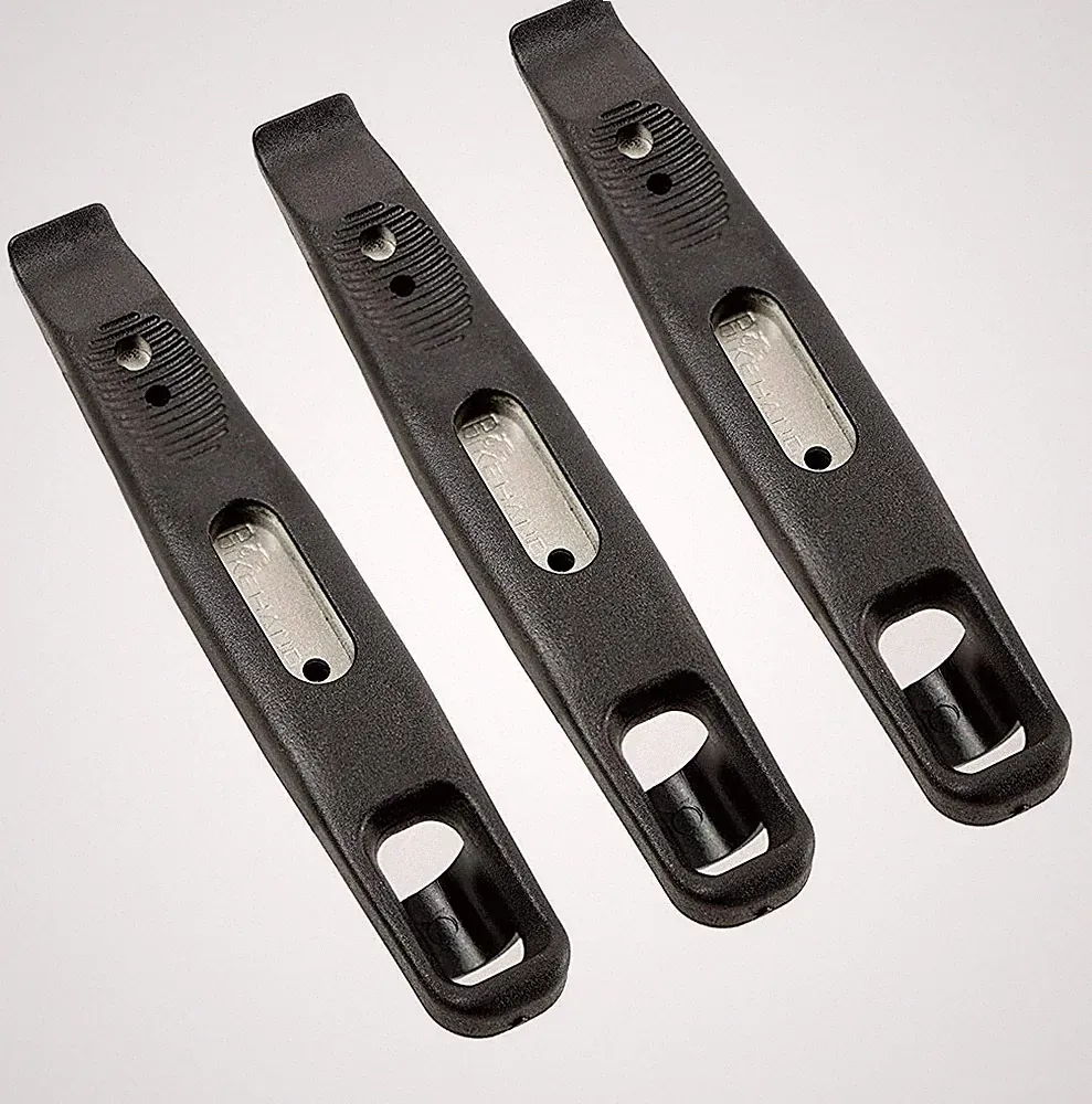 3 x BIKEHAND Bike Plastic Metal Boosted Tool Tire Levers - Remove Tire at Ease