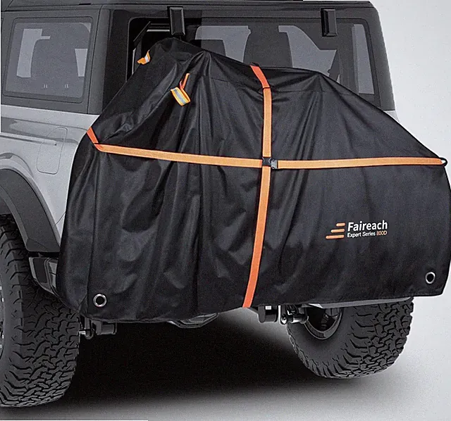 800D Heavy Duty Bike Cover for Transport 2 Bikes, Outdoor Bike Covers for 2 Bik
