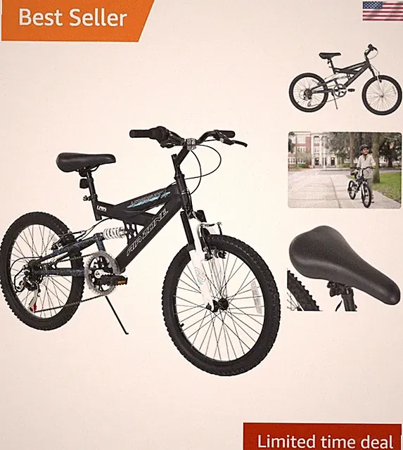 Air Zone Aftershock 20" Youth Mountain Bike - Dual Suspension & Adjustable Seat