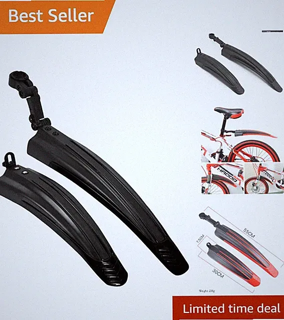 All-Black Bicycle Fenders for Ultimate Mud Protection - Easy Install