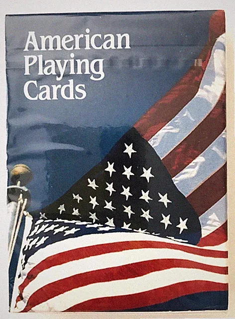 American Flag Playing Cards 1 Deck Plastic Coated Poker 359 Made in USA New NIP