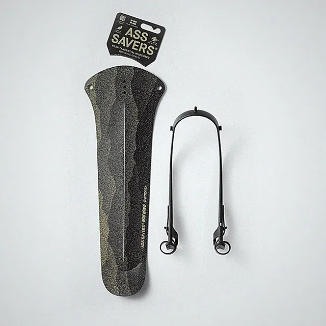 Ass Savers Win Wing 2 Gravel Rear Mudguard w/ Black Wishbone-Detour