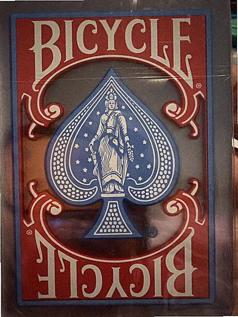 BICYCLE CLEAR Plastic Playing Cards Case Goddess of Liberty NEW SEALED DECK