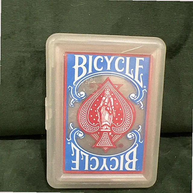 Bicycle Clear Plastic Poker Playing Cards Blue & Red Outdoor Waterproof