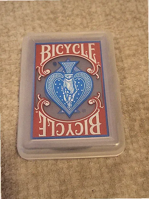 Bicycle Clear Transparent Plastic Playing Cards Open Case Complete Deck