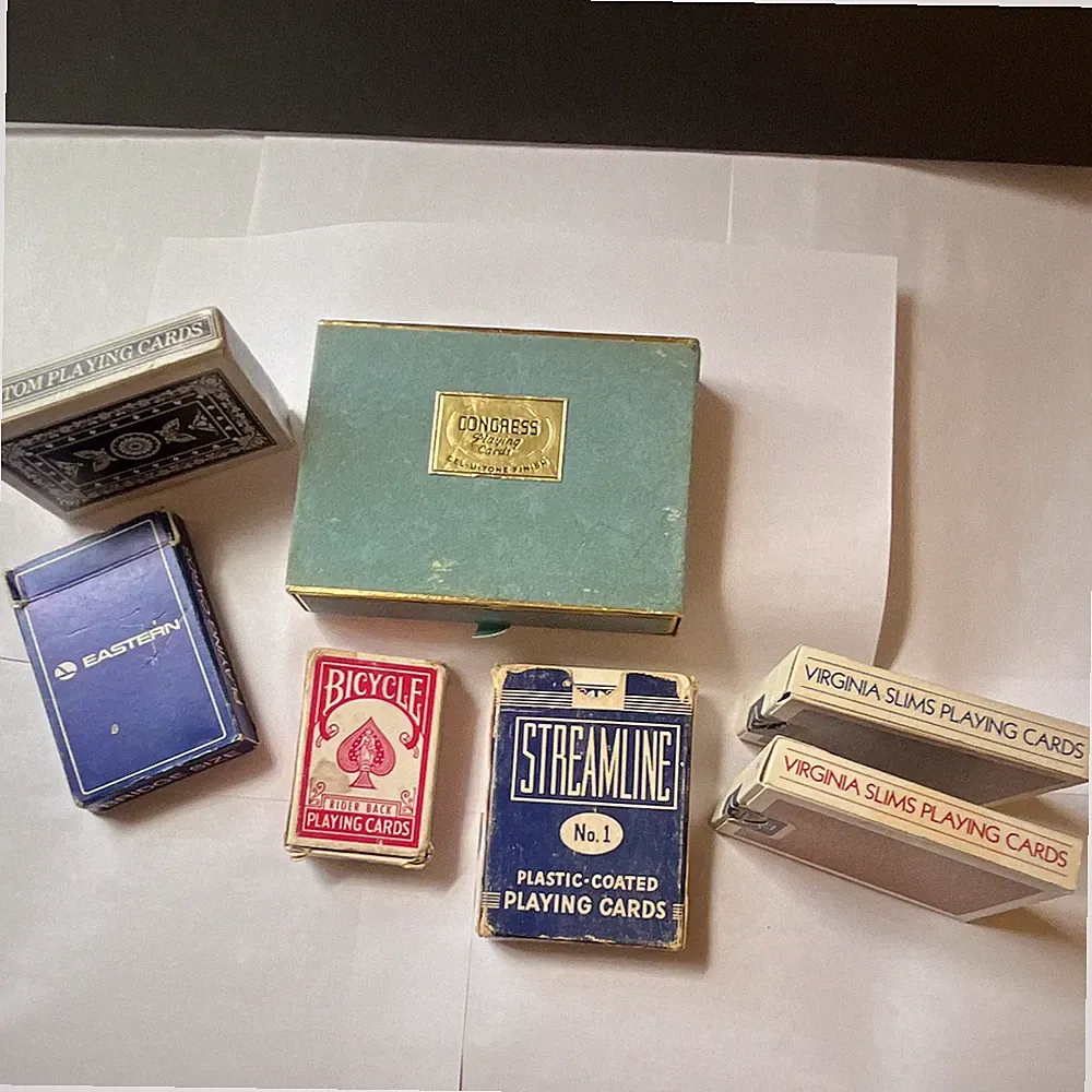 Bicycle Playing Cards Lot - Rider Back, Plastic-Coated Bridge Size Decks