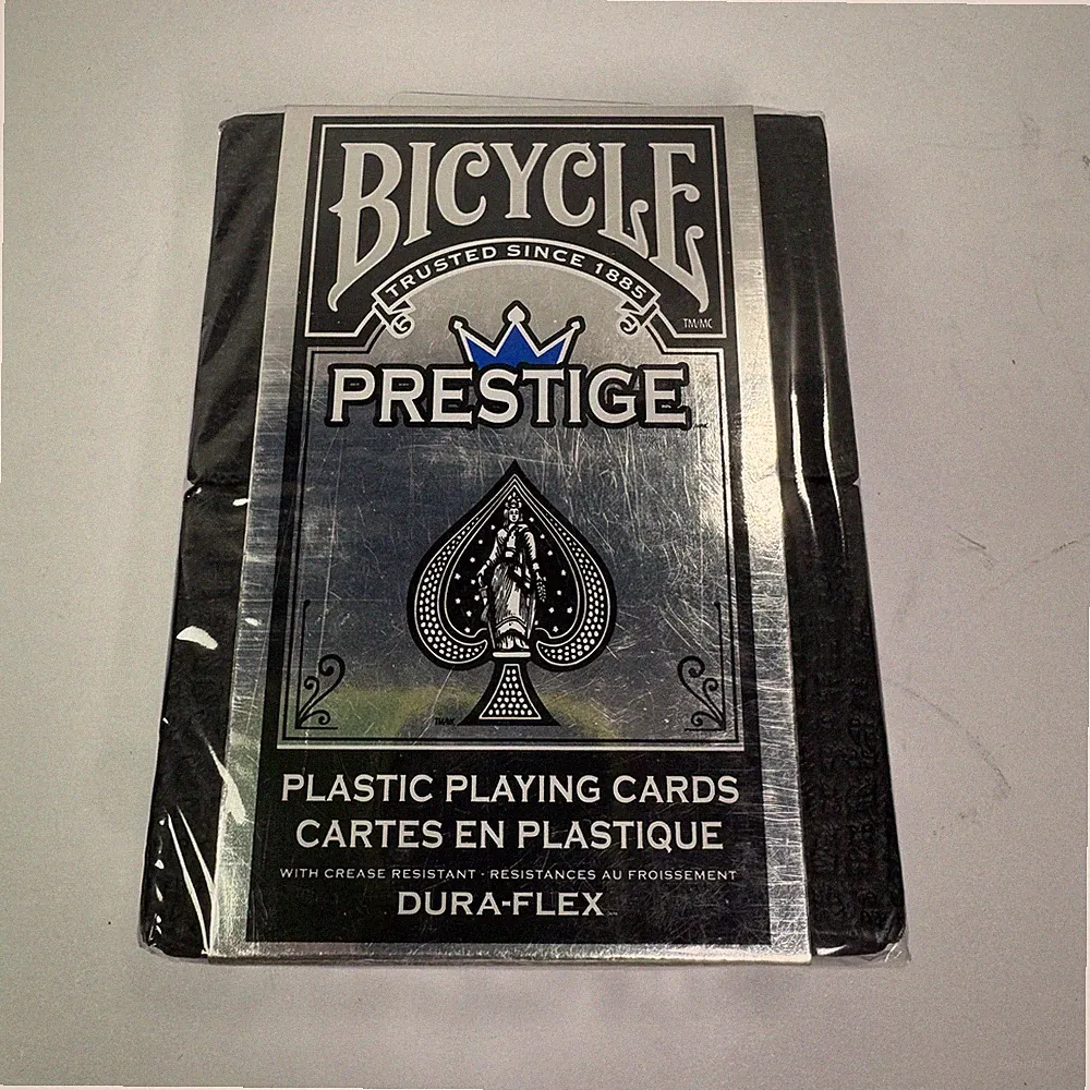 BICYCLE® Prestige (Blue) Plastic Playing Cards Dura-Flex Crease Resistant NEW