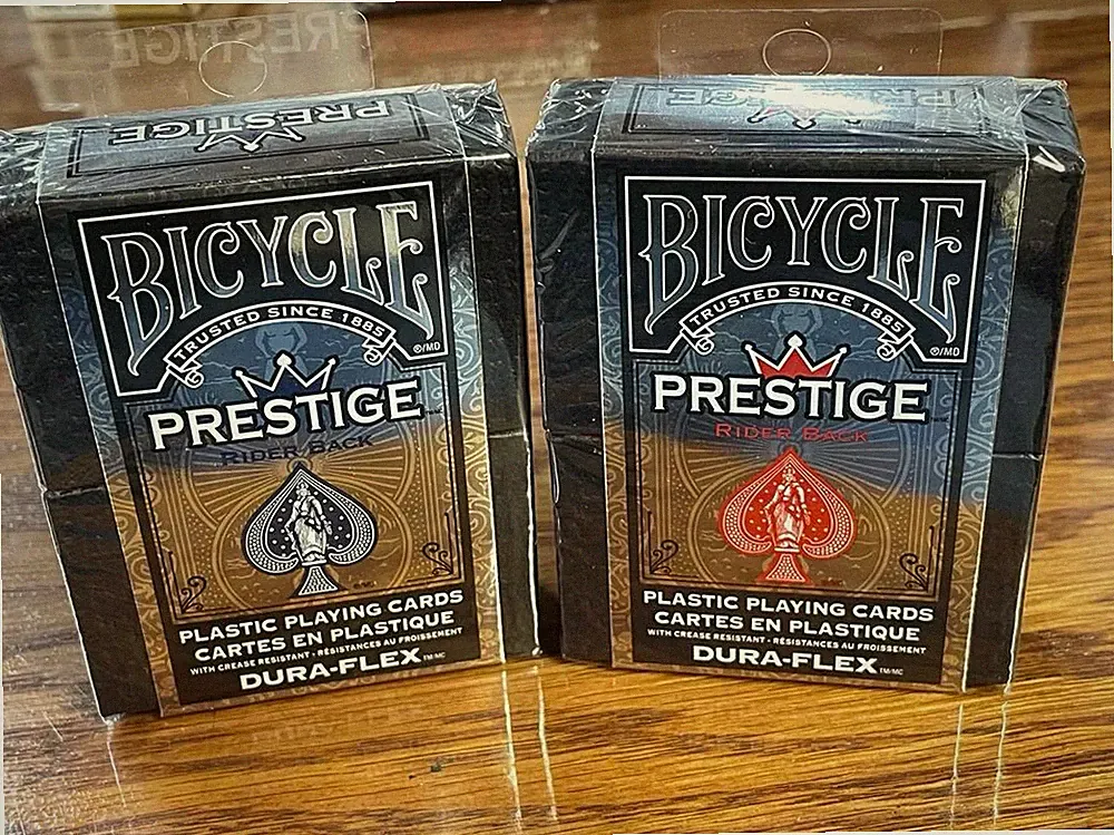Bicycle Prestige plastic playing cards (2 decks)