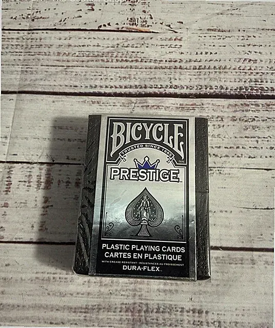 Bicycle Prestige Rider Back Plastic Playing Cards ~ Dura Flex NEW SEALED