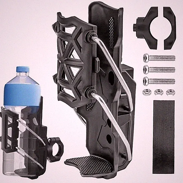Bike Handlebar Cup Holder Universal Adjustable Drink Bottle Mount