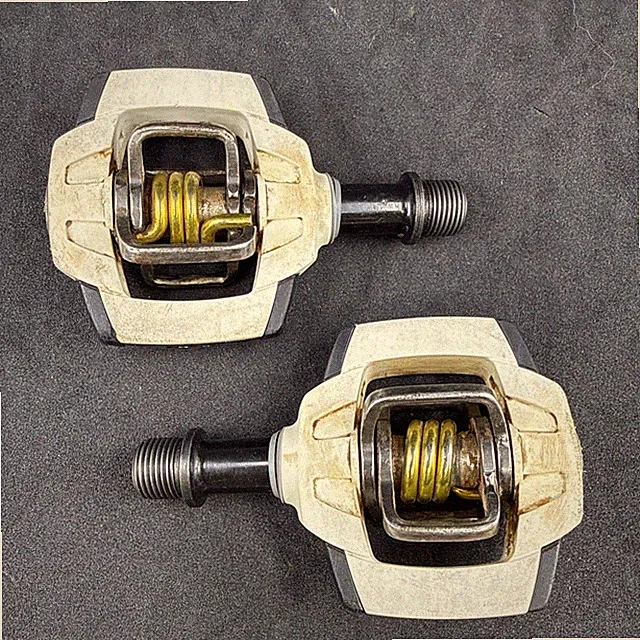 Crankbrothers Candy Clipless MTB Bike Pedals 9/16 White Pair Gravel Cyclocross