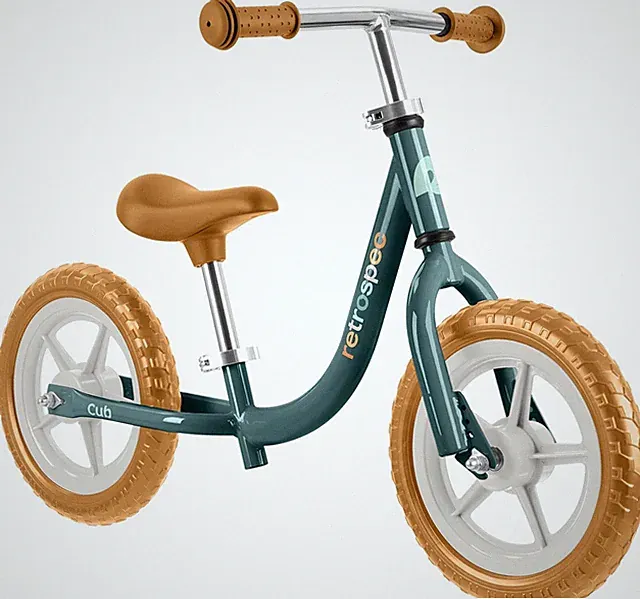 Cub Toddler Balance Bike 12" - No-Pedal, Adjustable Seat, Safe Design
