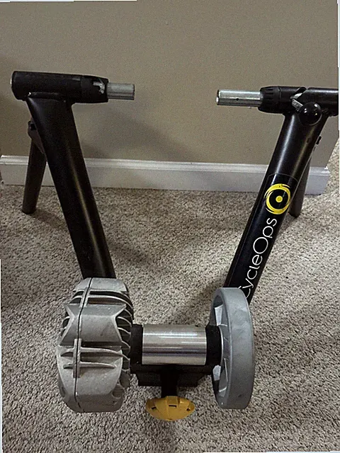 CycleOps Indoor Bike Trainer Black Folding Steel Frame Cycling Stand Adjustable