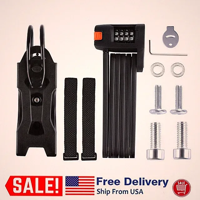 Cycling Portable Folding Lock MTB Road Bike Mini Anti-Thief Alloy Steel Locks US