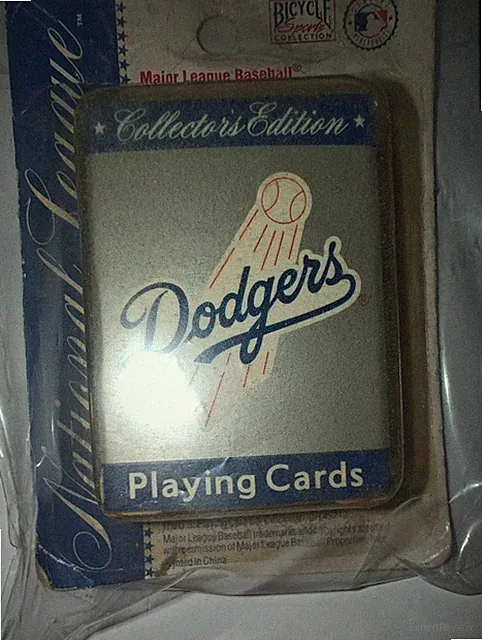 Los Angeles Dodgers Mini BICYCLE POKER DECK MINT UNOPENED SET Rare Camping Home