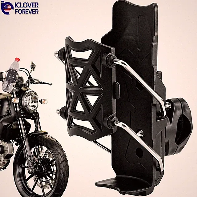 Motorcycle Bicycle Water Bottle Holder Adaptive Automatic Clamping Bike Cup Cage