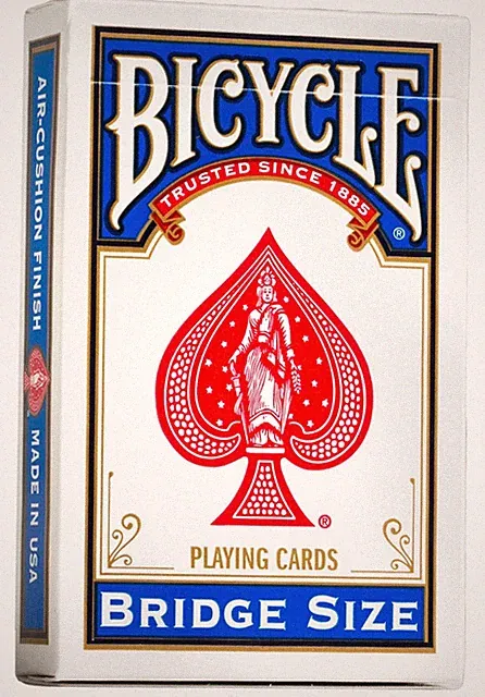 NEW - BICYCLE - BRIDGE-Size Plastic Coated Playing Cards - BLUE