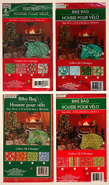 New Christmas House Giant Gift Bike Bicycle Bag 60 in. x 72 in.~Assorted (Qty 1)