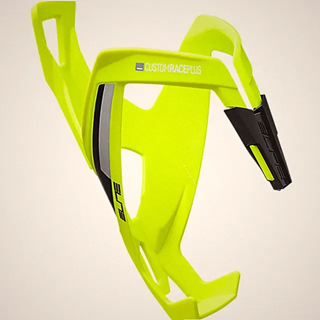 New Elite Custom Race Plus Bike MTB Water Bottle Cage - Yellow