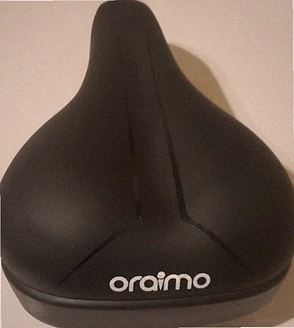 Oraimo Black Comfort Bicycle Saddle Synthetic Plastic Steel for City Bike