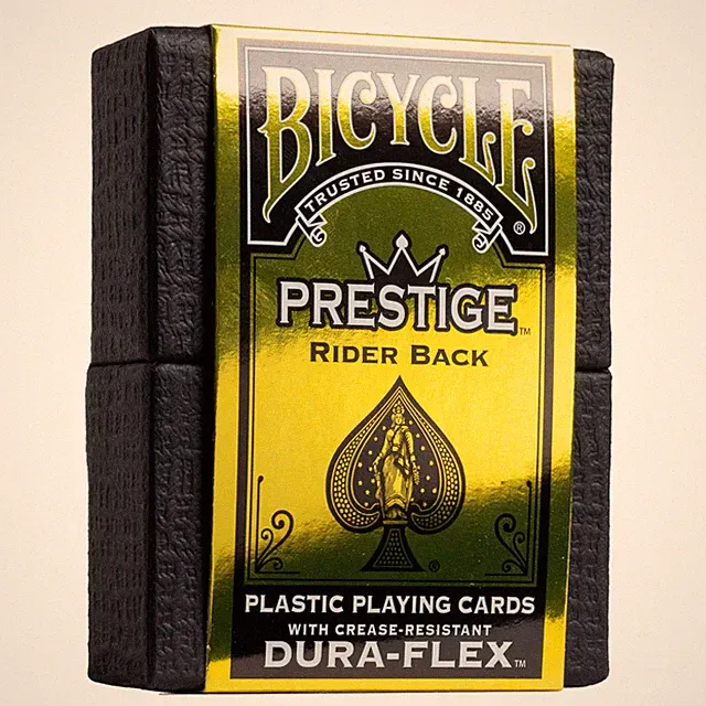 Prestige Waterproof Plastic Playing Cards, Black Playing Cards, 100% Plastic, 1