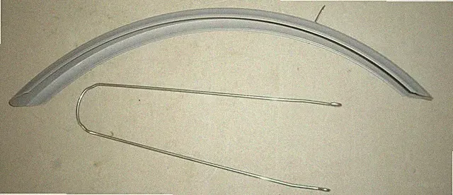 SILVER/GREY CRUISER BICYCLE/TRICYCLE REAR FENDER BIKE PARTS 609