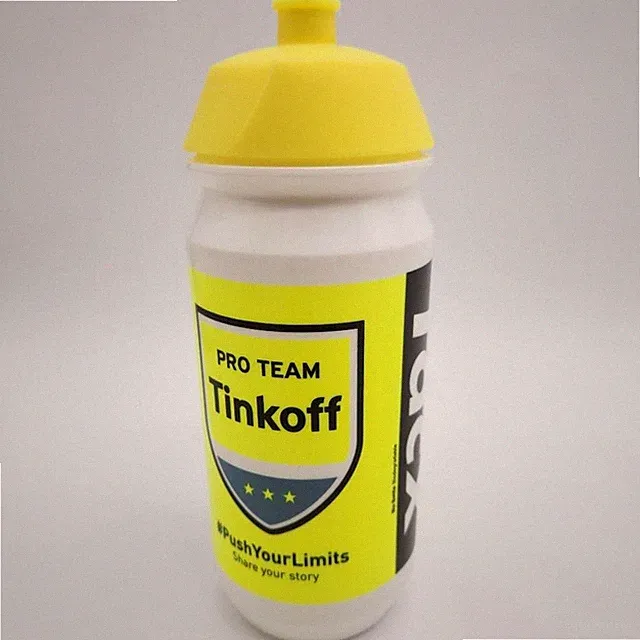 Tacx Pro Team Tinkoff Biodegradable Bike Water Bottle Lime Yellow NO PACKAGE