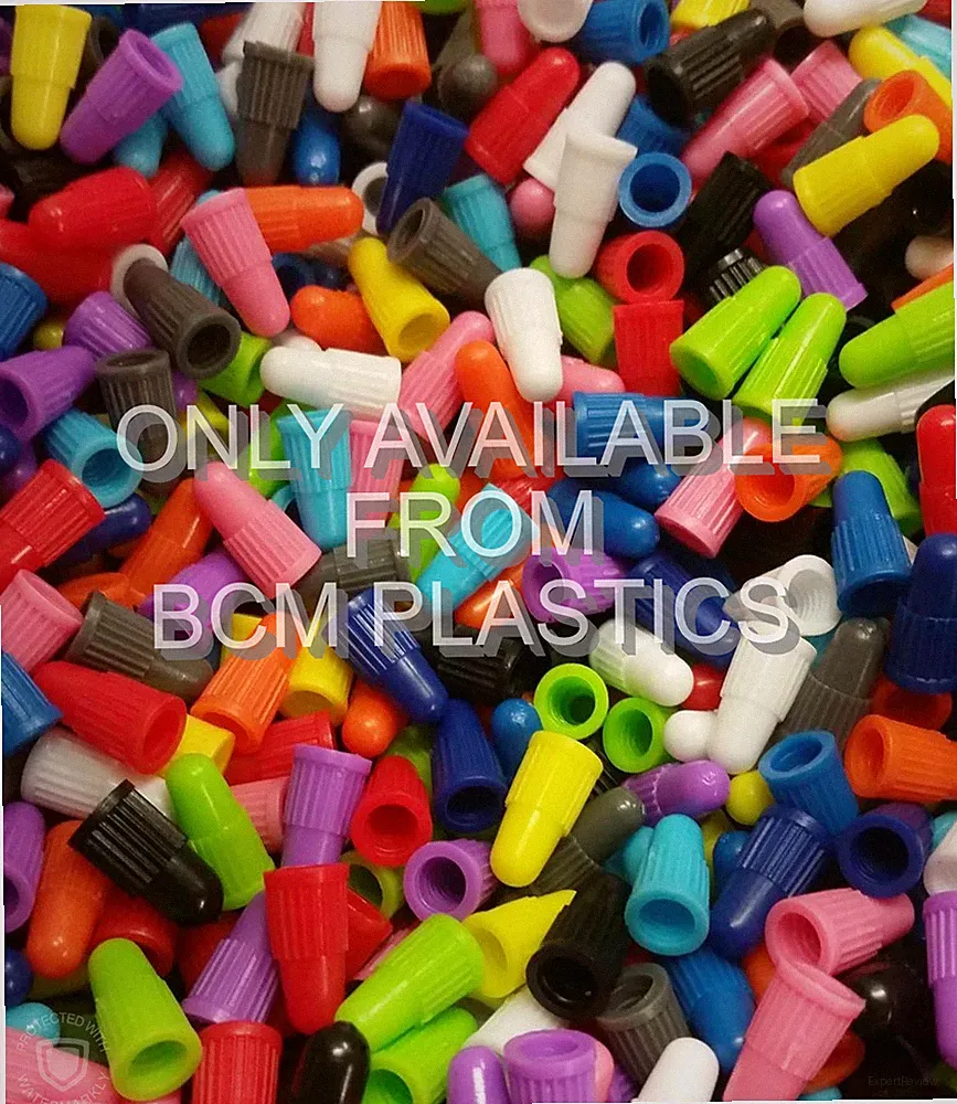 The Original Plastic Colored Presta Valve Caps / Presta Cap / Dust Caps 12 Piece