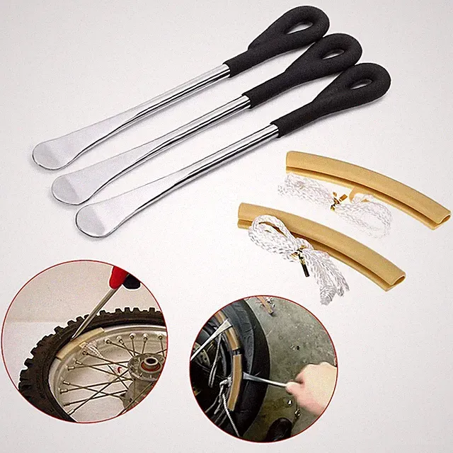 Tire Levers Spoon Set, Heavy Duty Motorcycle Bike Car Tire Irons Tool Kit