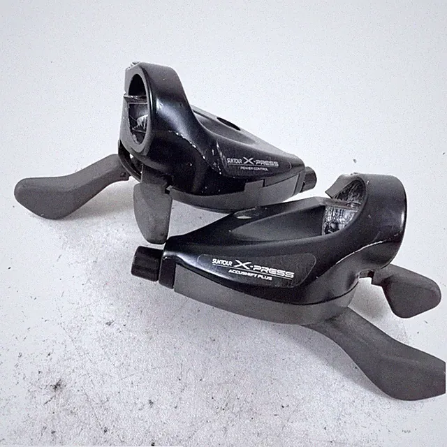 Vintage SunTour X-Press 3x7 Speed Trigger Shifter Set MTB Hybrid Bike Black