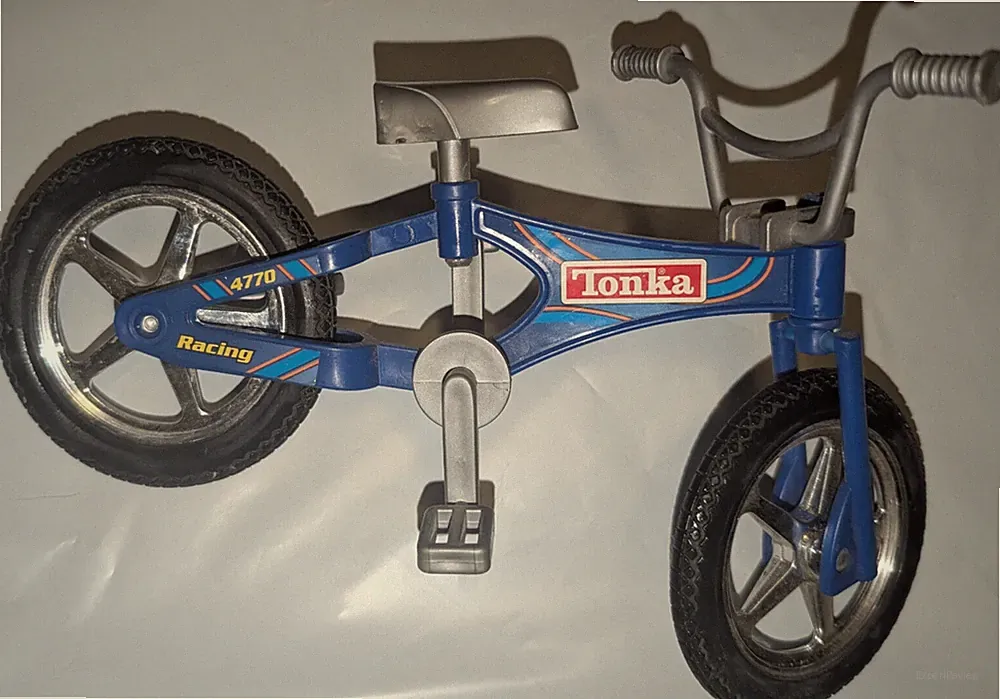 Vintage Tonka Plastic BMX Bicycle Bike - Blue Plastic - Racing 4770