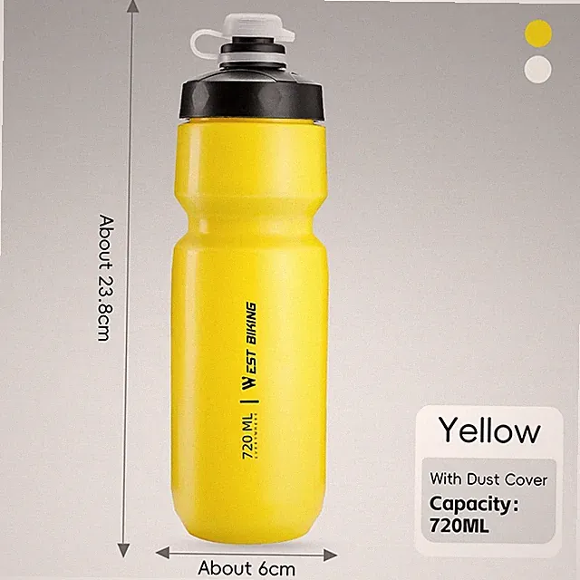 WEST BIKING Cycling Water Bottle 550ML 720ML PP Plastic Sports Gym Bike Bottle