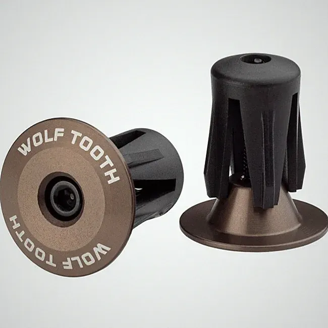 Wolf Tooth Alloy Espresso Bicycle Bar End Plugs Road Gravel